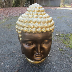 Buddha Kopf gross als Gartendeko, 53 cm hoch 1