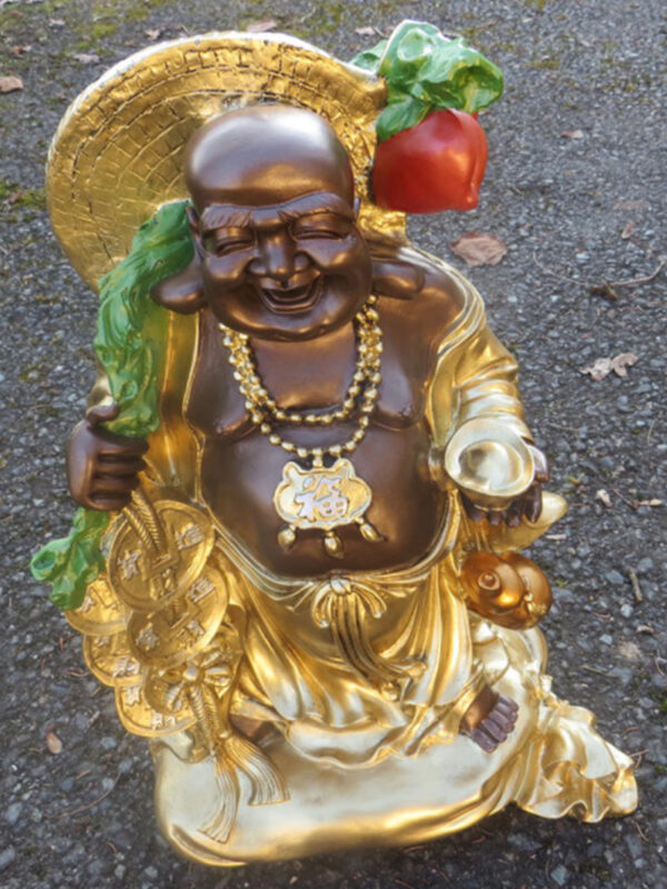 Buddha Figur Wanderbuddha Ho Tai, 45 cm hoch 12