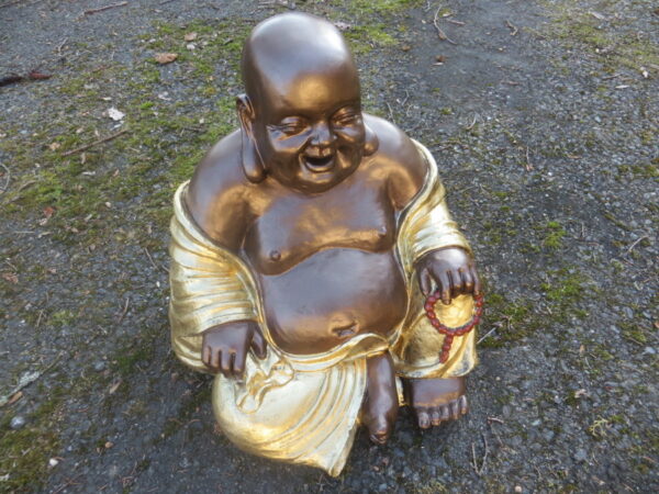 Lachender Buddha, sitzend, 43 cm hoch 2