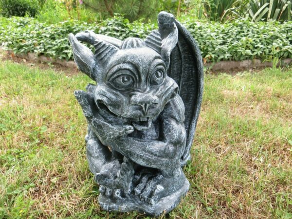 Gartenfigur Gargoyle, hockend, 33 cm hoch 2