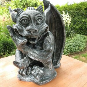 Gartenfigur Gargoyle, hockend, 33 cm hoch 2