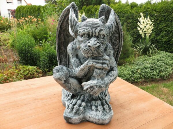 Dekofigur Gargoyle für den Garten, 32 cm hoch 3