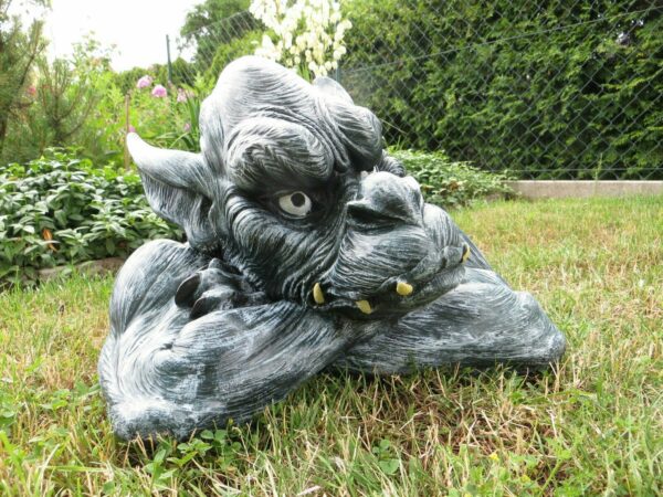 Gargoyle Dekofigur für den Garten, 35 cm hoch 2