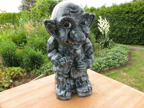 Gnom Skulptur für den Garten, 53 cm hoch 2