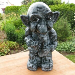 Gnom Skulptur für den Garten, 53 cm hoch 2