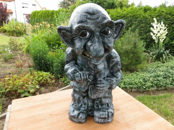 Gnom Skulptur für den Garten, 53 cm hoch 3