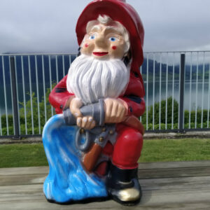 XXL Gartenzwerg Feuerwehrmann, 75 cm hoch