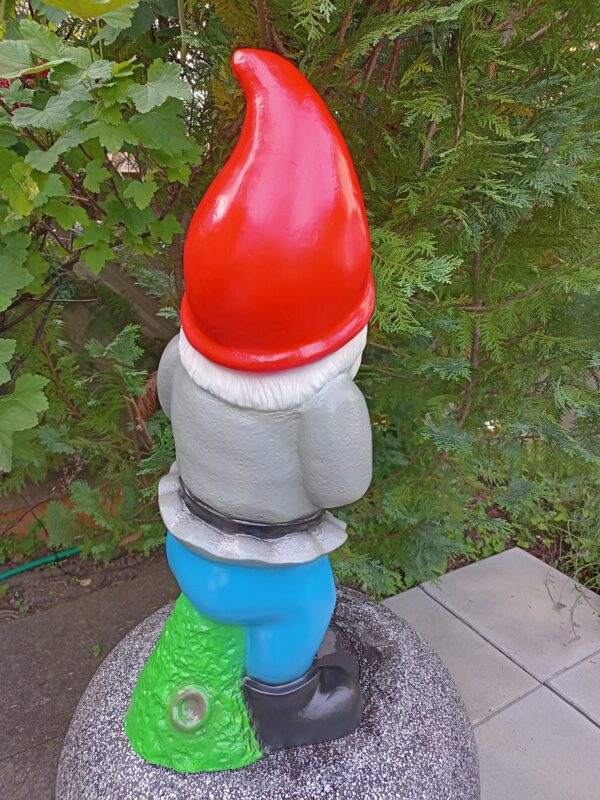 Grosser Deko-Gartenzwerg mit Hund, 70 cm hoch 10