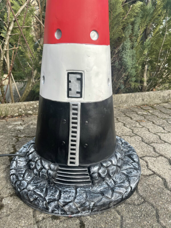 Leuchtturm Garten «Roter Sand», Rot-Weiss, KS, 140 cm hoch 6