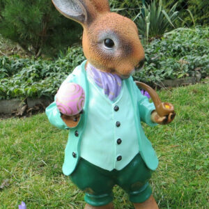 Osterhase mit Osterei, 46 cm hoch
