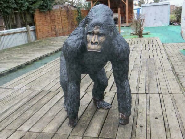 Gorillafigur lebensgross, 130 cm hoch 11