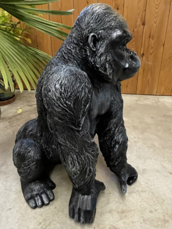 Junger Gorilla, hockend, 58 cm hoch 4