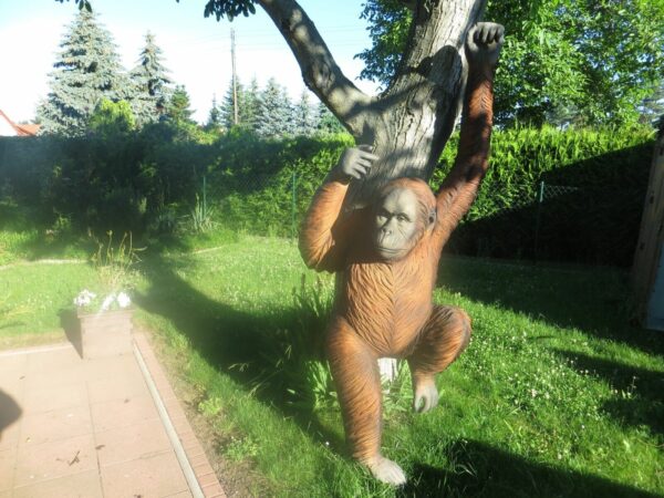 Deko Affe lebensgrosser Orang Utan, 2,4 Meter hoch 4