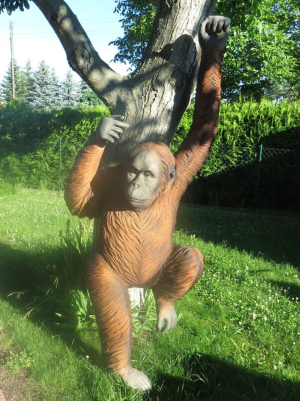 Deko Affe lebensgrosser Orang Utan, 2,4 Meter hoch 5