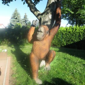 Deko Affe lebensgrosser Orang Utan, 2,4 Meter hoch 5