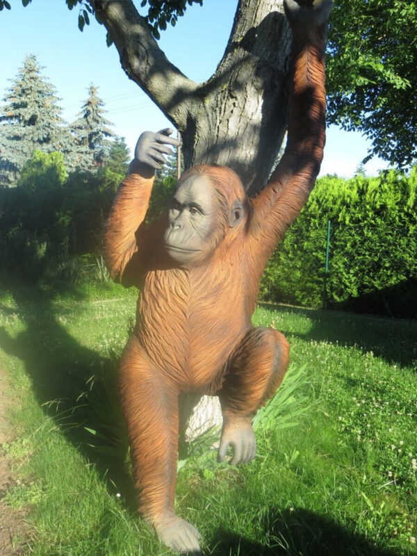 Deko Affe lebensgrosser Orang Utan, 2,4 Meter hoch 7