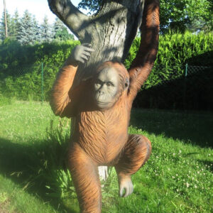 Lebensgrosse Orang Utan Affenfigur, 240 cm hoch 3