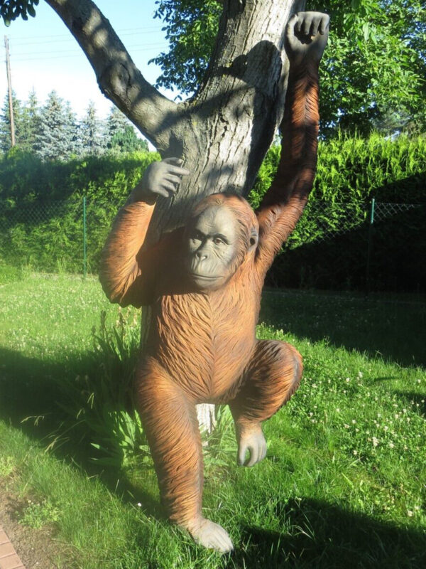 Deko Affe lebensgrosser Orang Utan, 2,4 Meter hoch 9