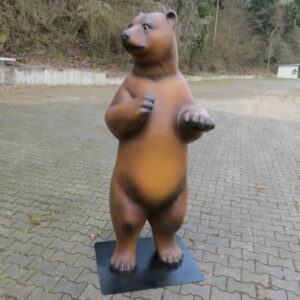 Deko Braunbärfigur aufrecht stehend, 185 cm hoch