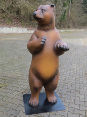 Braunbär Dekofigur aufrecht stehend, 185 cm hoch