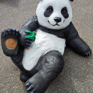 Liegender Deko Panda, 70 cm lang