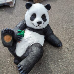 Deko Pandafigur liegend, 70 cm lang