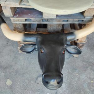 Büffelkopf Wanddeko, 110 cm breit