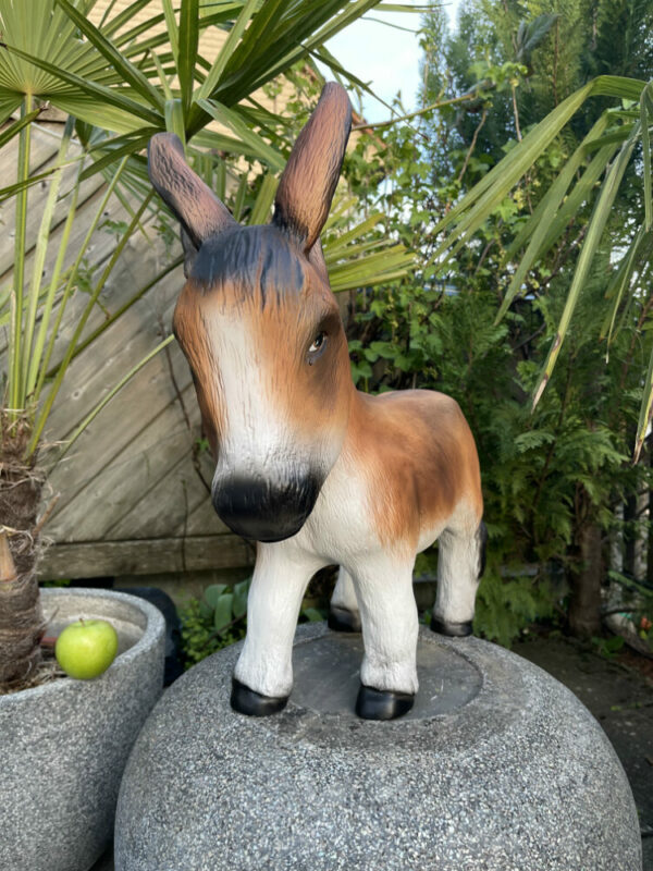 Deko Esel Gartenfigur, stehend, 53 cm hoch 3