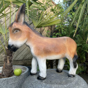 Deko Esel Gartenfigur, stehend, 50 cm hoch