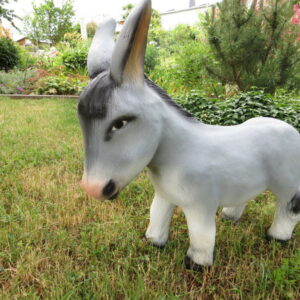 Deko Esel Gartenfigur, stehend, 50 cm hoch 1