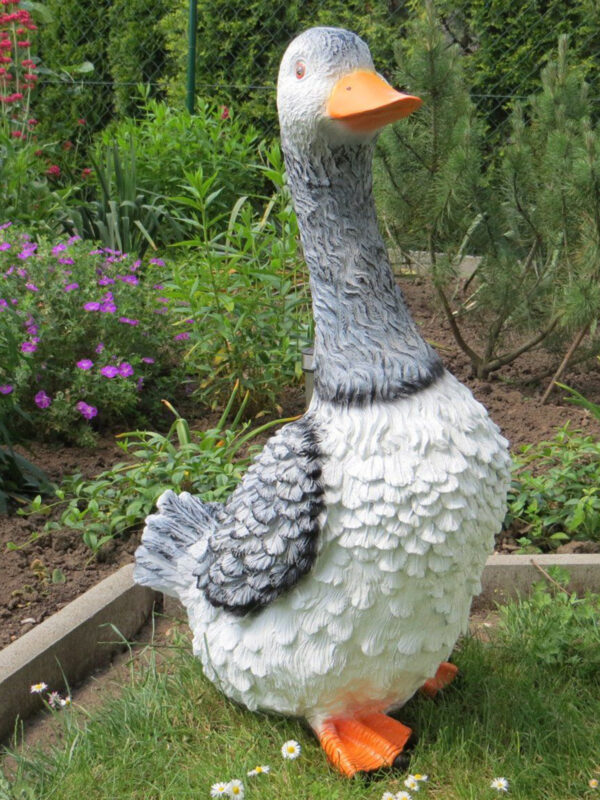 Grosse Deko Gans für den Garten, verschiedene Farben, 75 cm 4