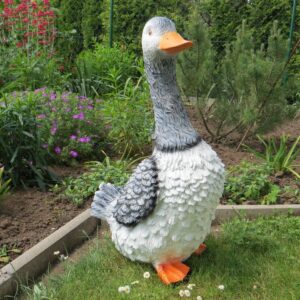 Grosse Gartendekofigur Gans, verschiedene Farben, 75 cm 3