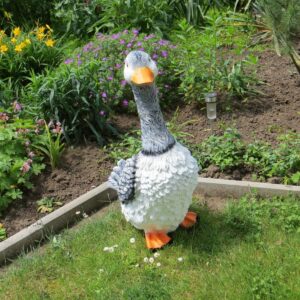 Grosse Gartendekofigur Gans, verschiedene Farben, 75 cm 4