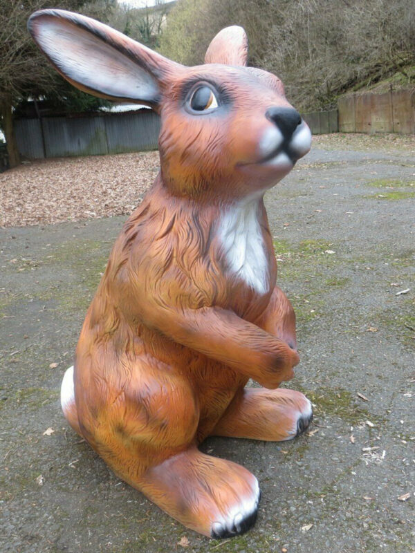 XXL Hasenfigur als Gartendeko, 115 cm hoch 2