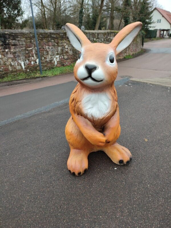 XXL Hasenfigur als Gartendeko, 115 cm hoch 7