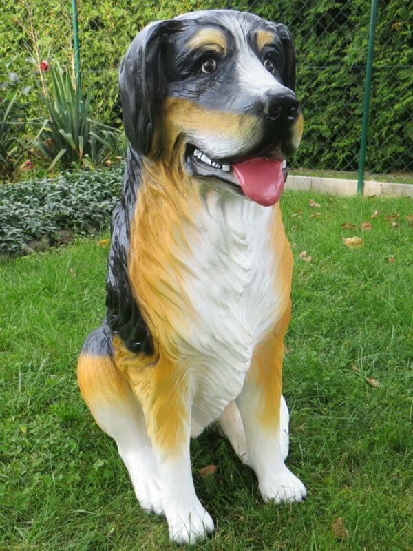 Berner Sennenhund Dekofigur, sitzend, 80 cm hoch 3