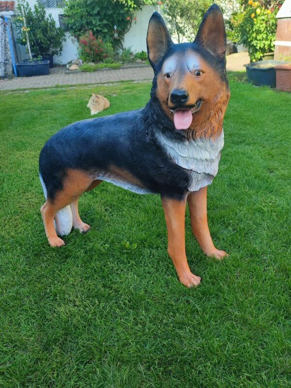 Stehender deutscher Schäferhund für den Garten, 110 cm lang 5