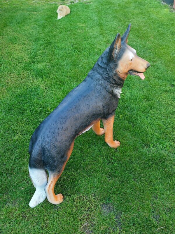Stehender deutscher Schäferhund für den Garten, 110 cm lang 4