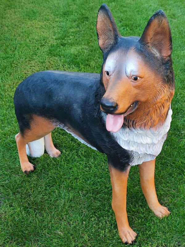 Stehender deutscher Schäferhund für den Garten, 110 cm lang 7