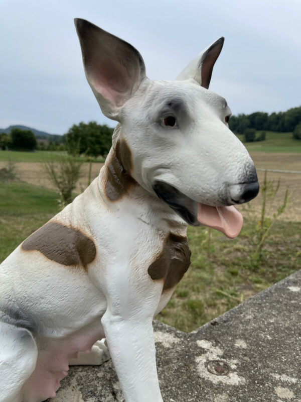 Bullterrier Deko für draussen und drinnen, sitzend, 50 cm hoch 8