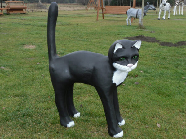 Riesige Katzenfigur für Gartendeko, 105 cm hoch