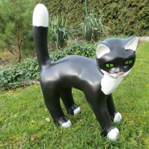 Gartendekofigur Katze, stehend, 45 cm hoch