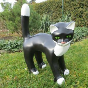 Gartendekofigur Katze, stehend, 45 cm hoch 1