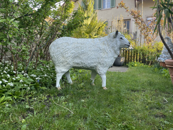 Grosse Schaffigur Deko für Garten, 60 cm hoch 5