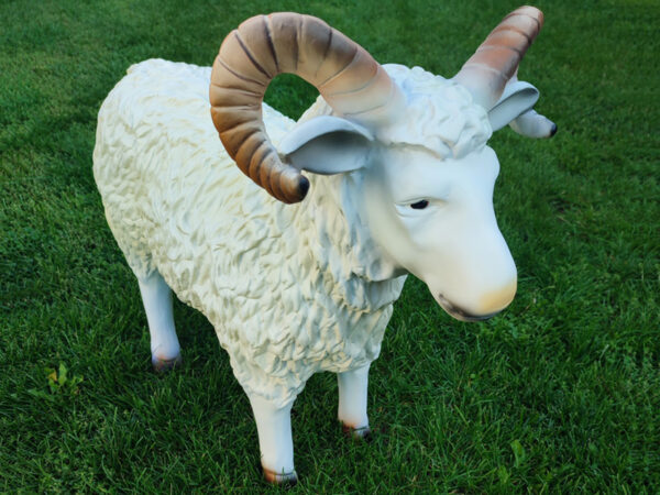 Deko Schafbock für draussen im Garten, 75 cm hoch