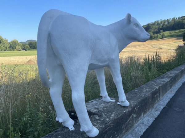 Dekokalb weiss grundiert zum selber bemalen, 100 cm hoch 7