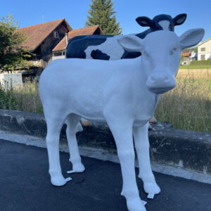 Dekokalb weiss grundiert zum selber bemalen, 100 cm hoch 1