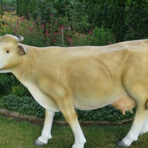 Gartenfigur Kuh lebensgross, 170 cm hoch, falb (hellbraun-beige) 3