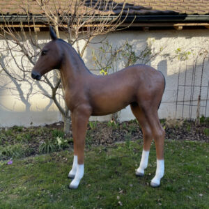 Pferd Dekofigur lebensgrosses Araber-Fohlen, 140cm hoch, braun 1