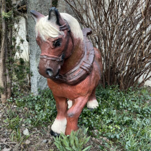 Dekofigur Pferd, Kaltblüter, 75 cm hoch 1